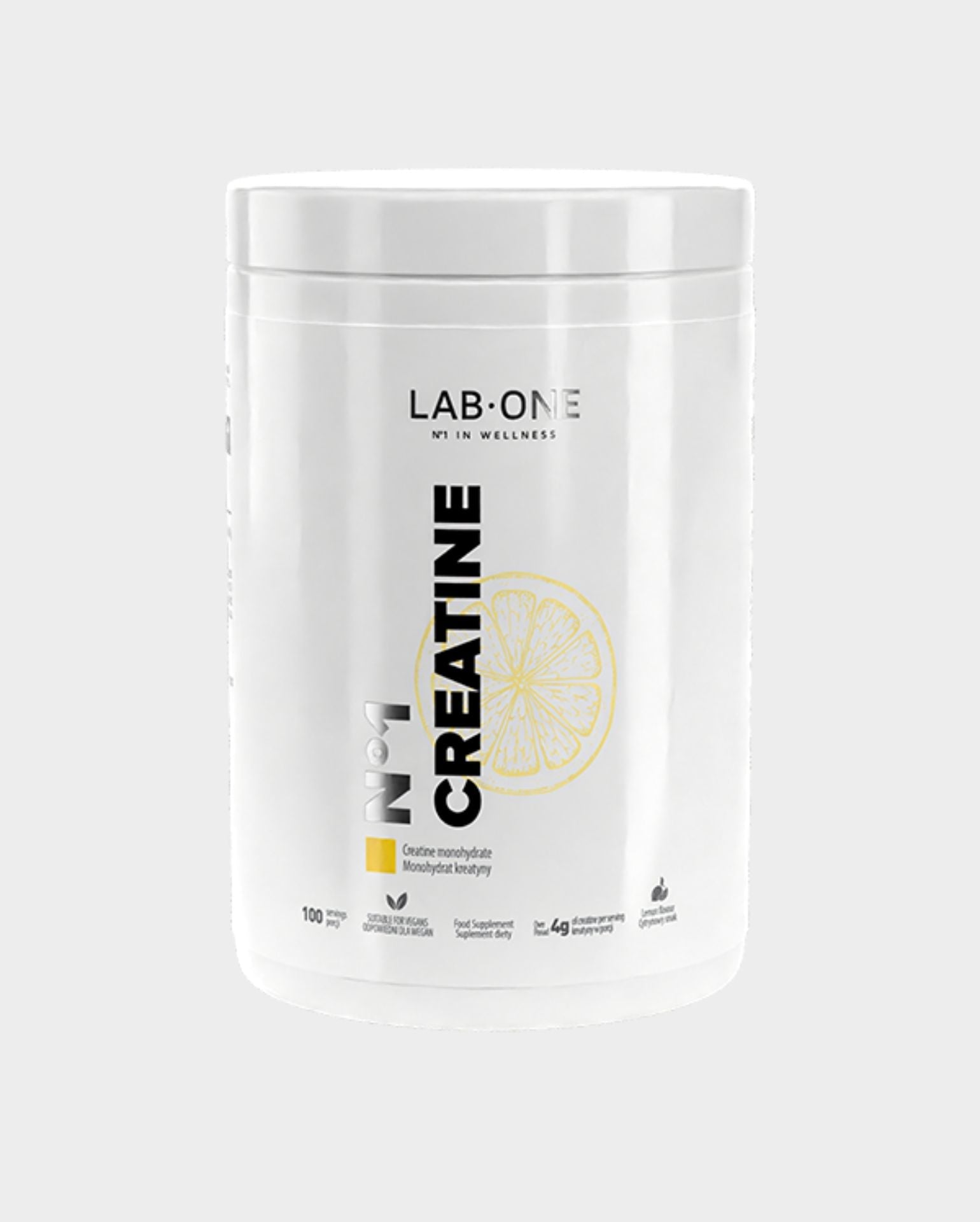 LAB ONE Kreatin Kreatin Kreatin Monohydrat Zitrone 5 mg 500 g